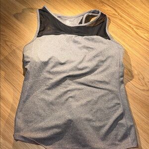 Champion Heather Gray and Black Tank Top